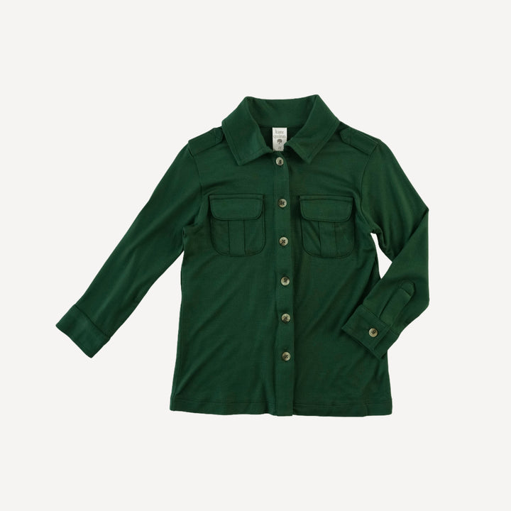 long sleeve military top | mountain view | bamboo
