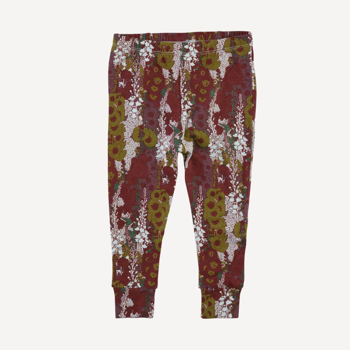 long sleeve crew neck pj set | hollyhock | bamboo