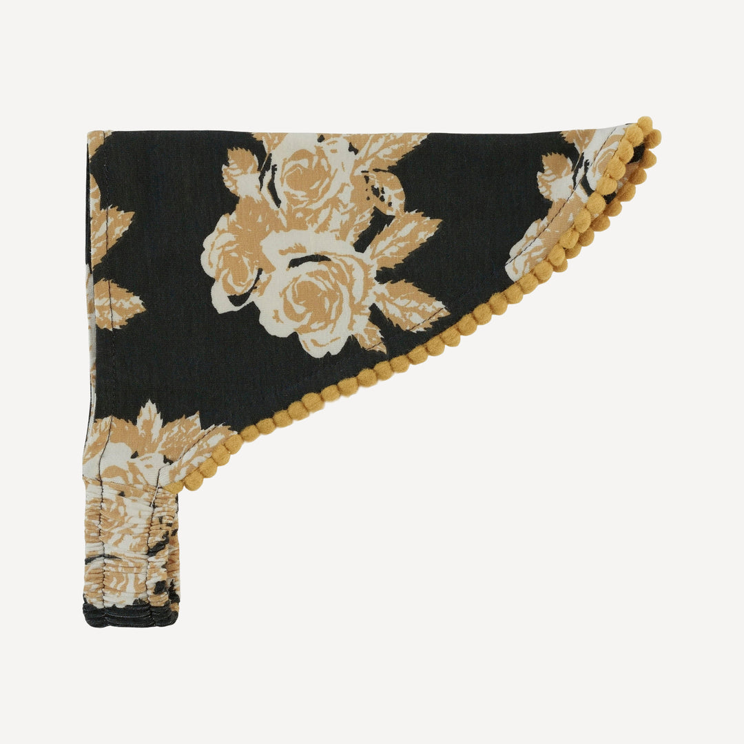 bandana pom pom headband | taffy rose | bamboo