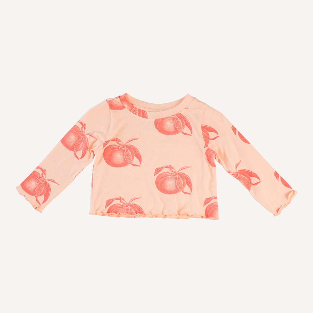 long sleeve jade set | vintage peaches | bamboo
