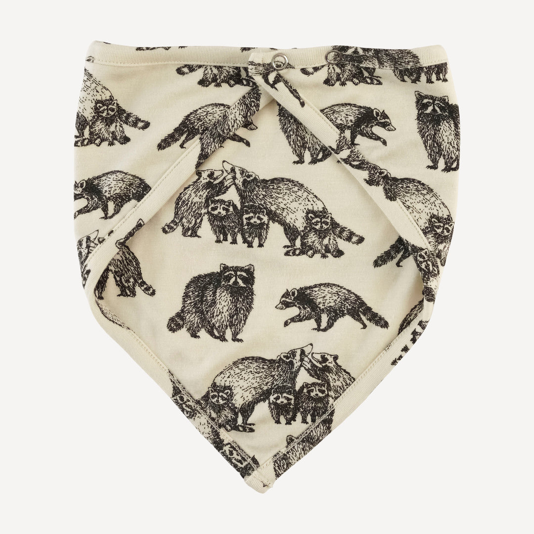 bandana bib | raccoons | bamboo