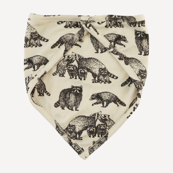 bandana bib | raccoons | bamboo