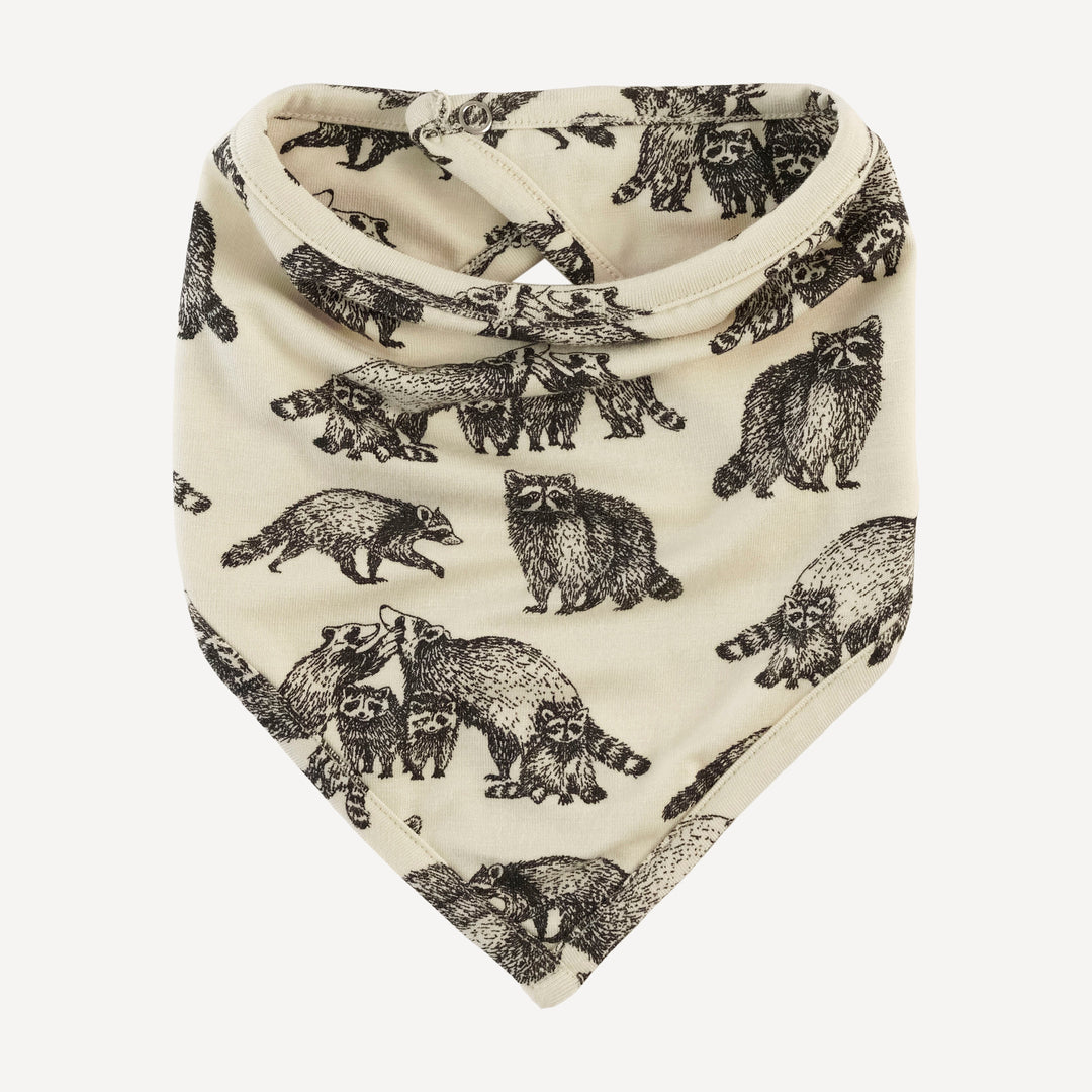 bandana bib | raccoons | bamboo