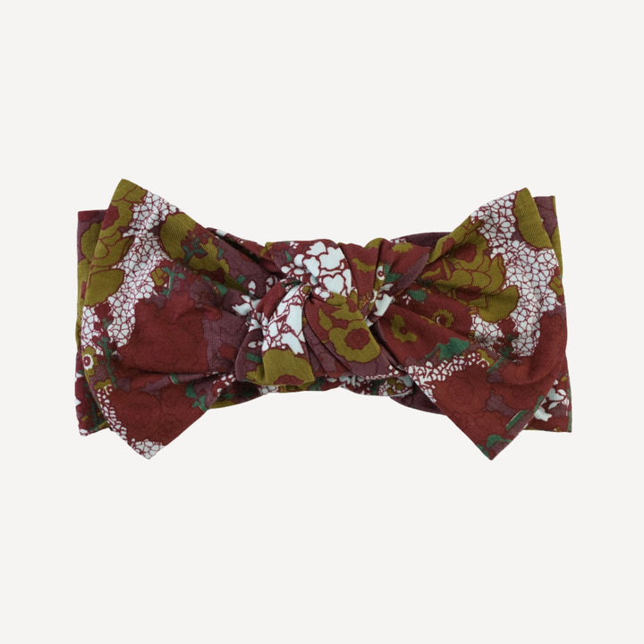 elastic bow headband | hollyhock | bamboo