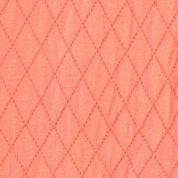 quilted bear bunting | burnt coral | bamboo