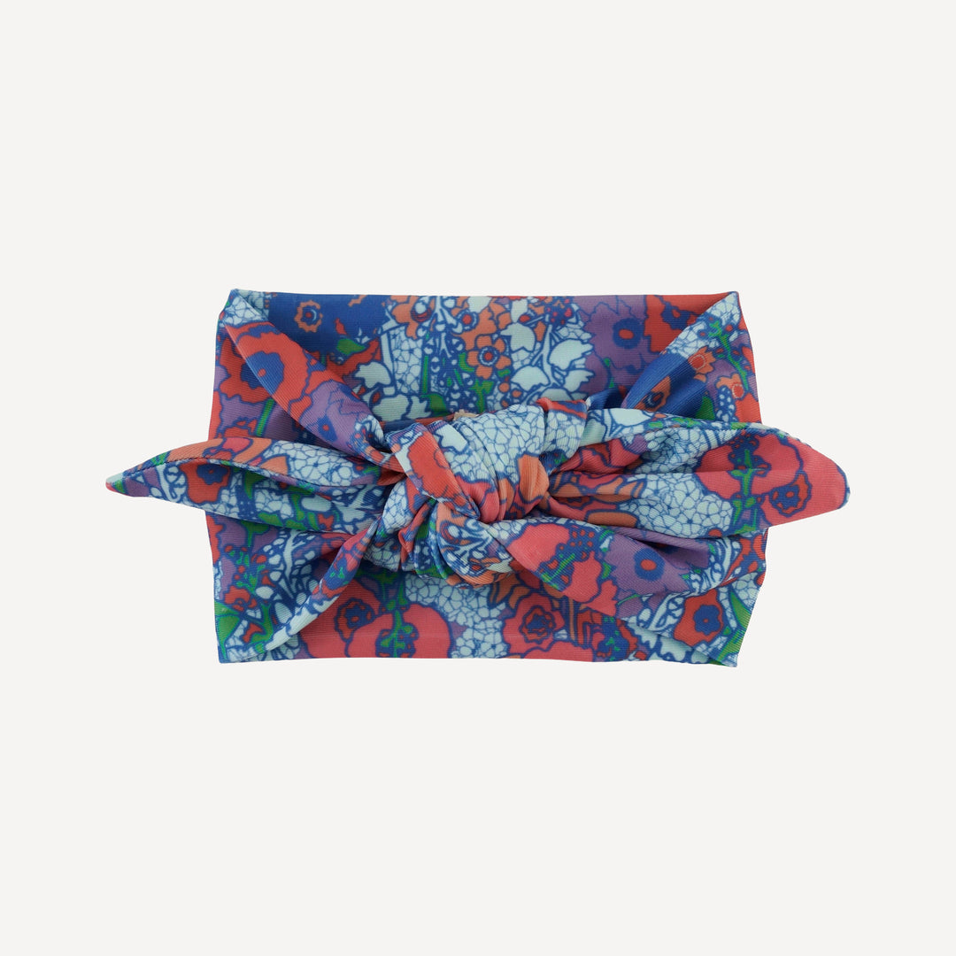 knot top headband | vivid hollyhock | swim