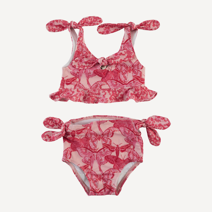 tie bow bikini | pink moth wallpaper | swim