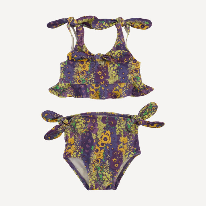 tie bow bikini | violet hollyhock | swim