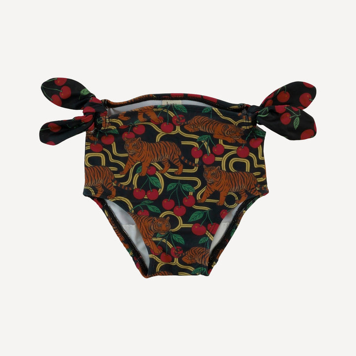 tie bow bikini | tiger + cherries | swim