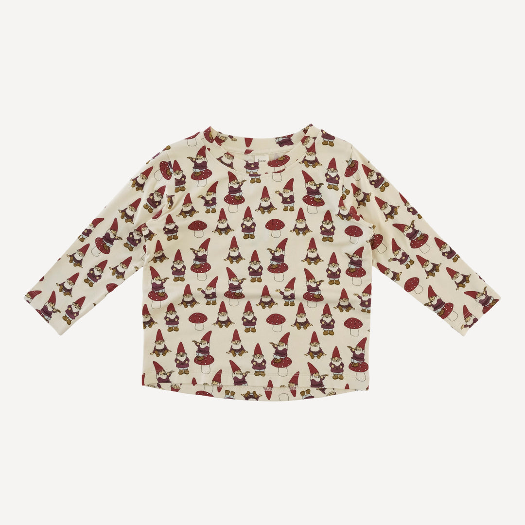 long sleeve essential boxy tee | gnome | bamboo