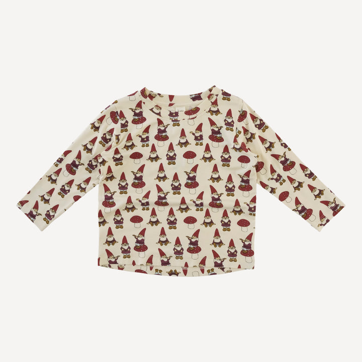 long sleeve essential boxy tee | gnome | bamboo