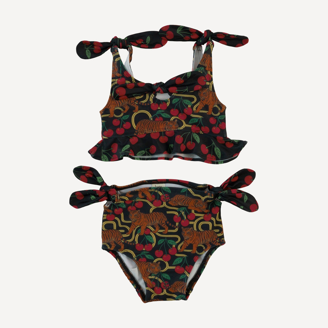 tie bow bikini | tiger + cherries | swim