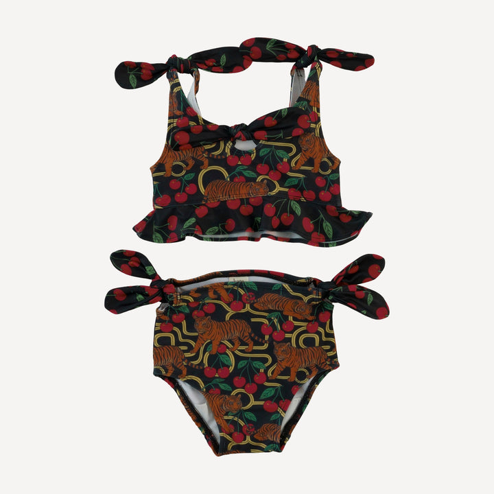 tie bow bikini | tiger + cherries | swim