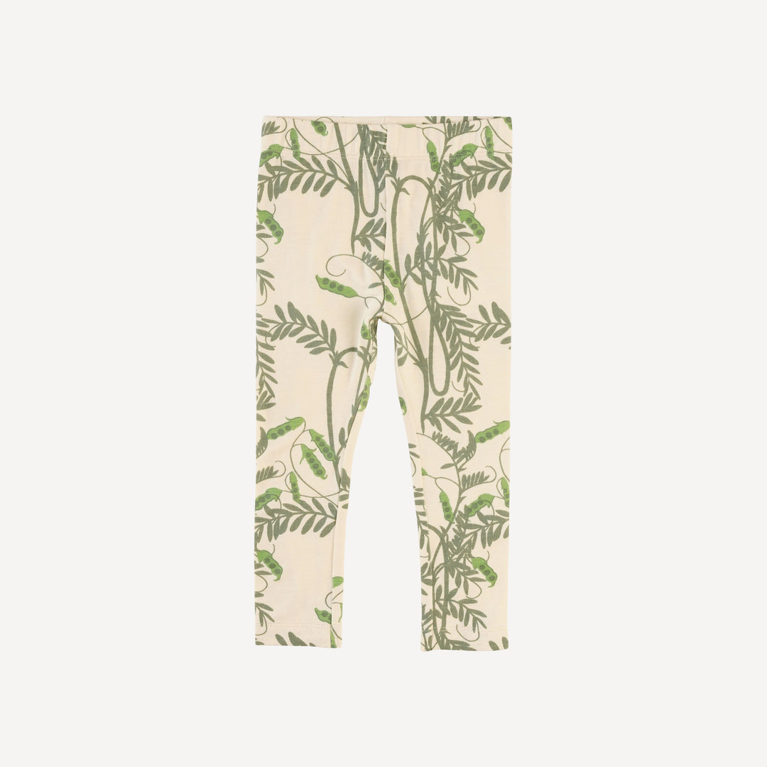 classic skinny legging | pea pods | bamboo