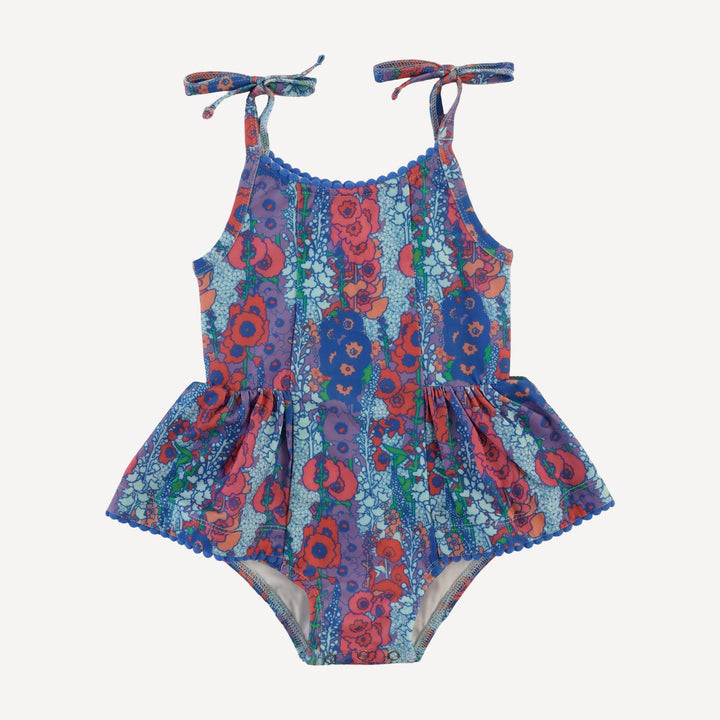 spaghetti tie ballerina swimsuit | vivid hollyhock | swim