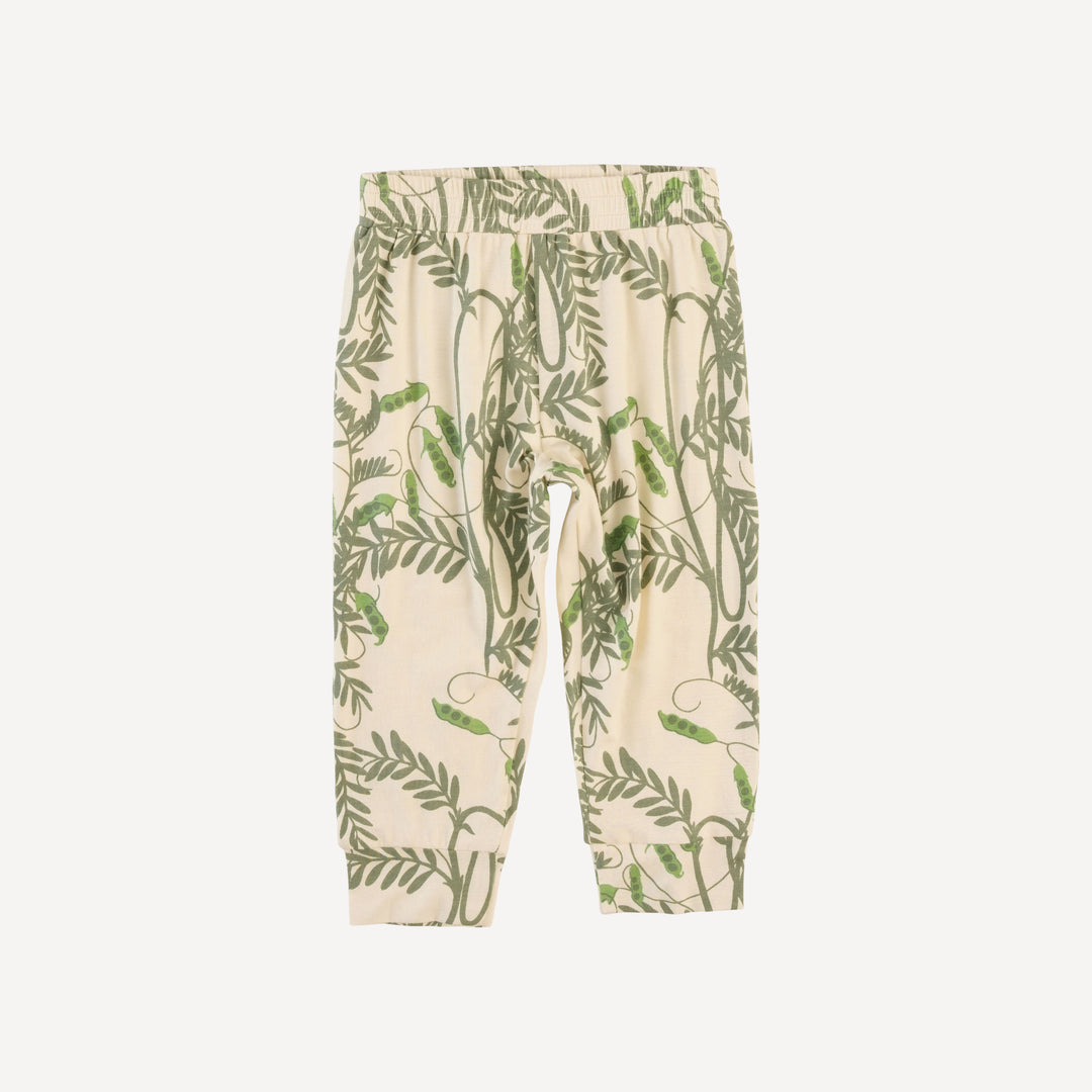 long sleeve cuffed jogger set | pea pods | bamboo