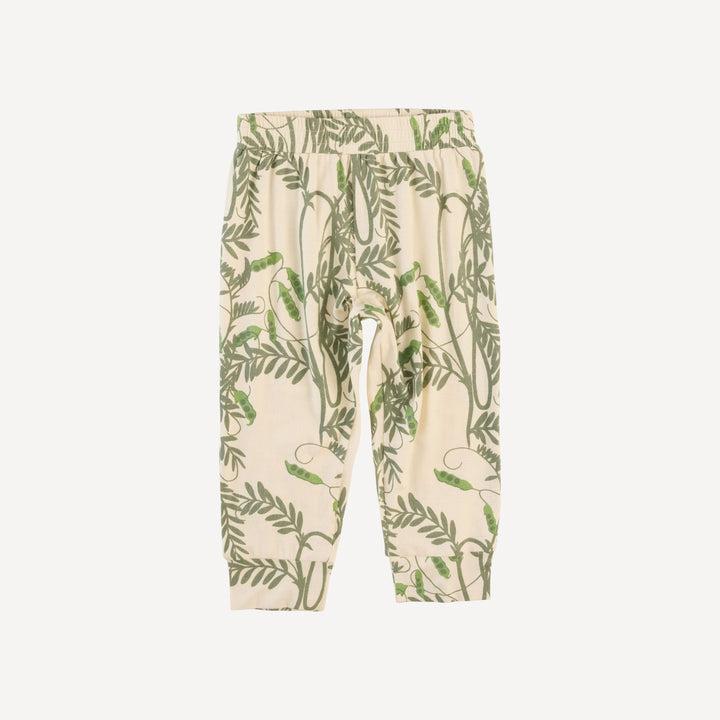 long sleeve cuffed jogger set | pea pods | bamboo
