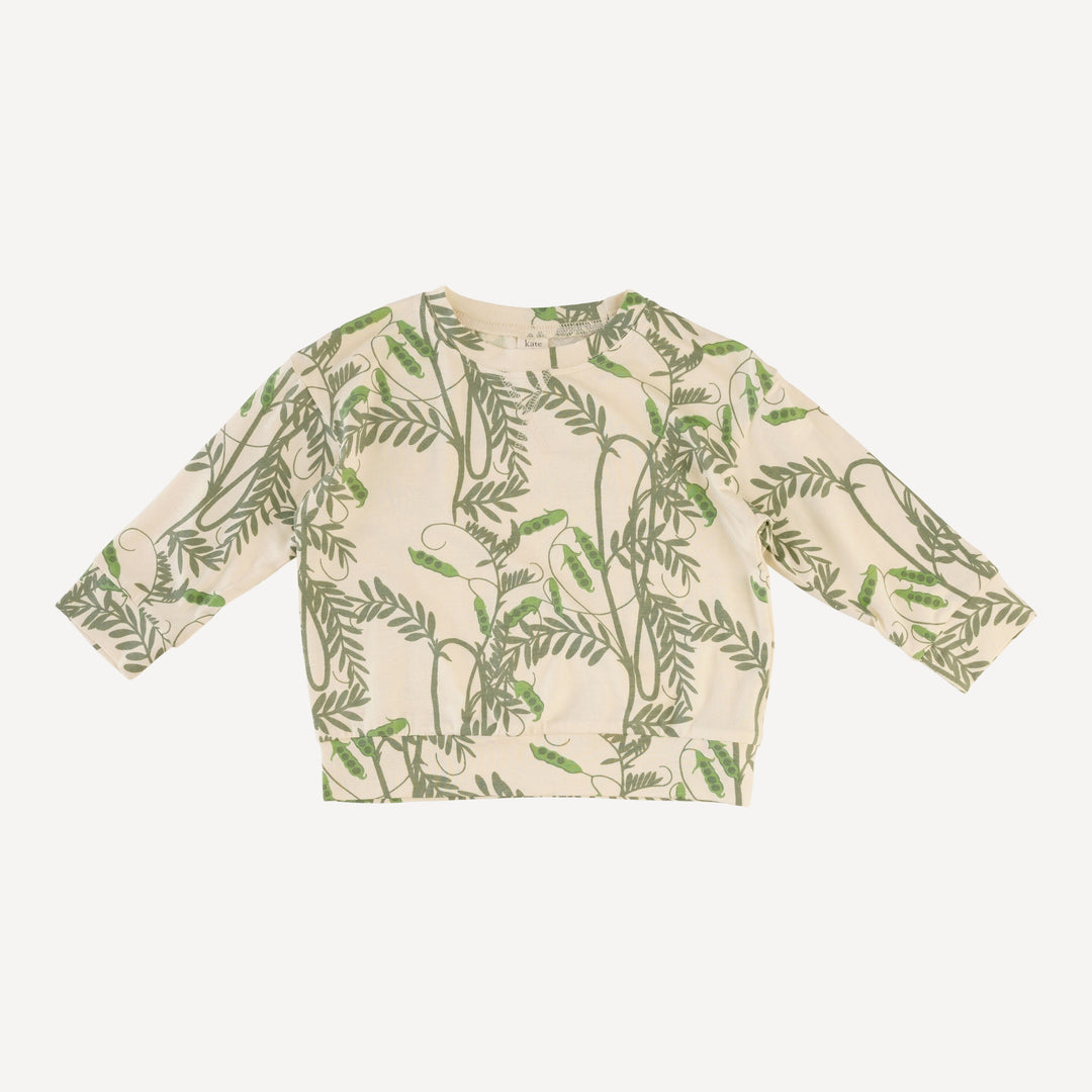 long sleeve cuffed jogger set | pea pods | bamboo