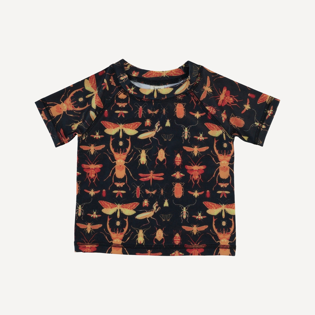 short sleeve rash guard tee | insects | swim