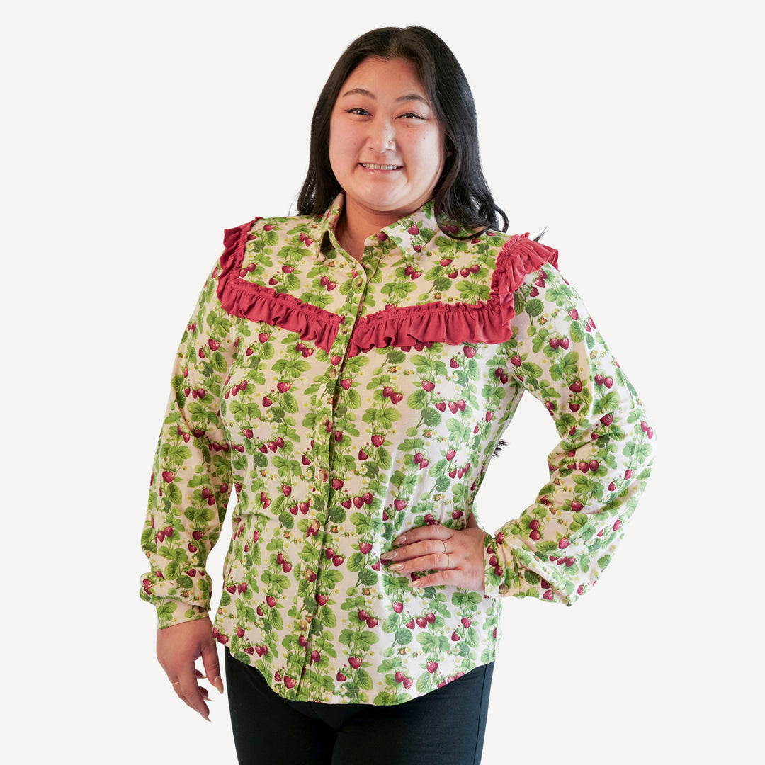 womens goldilocks shirt | strawberry vine | bamboo