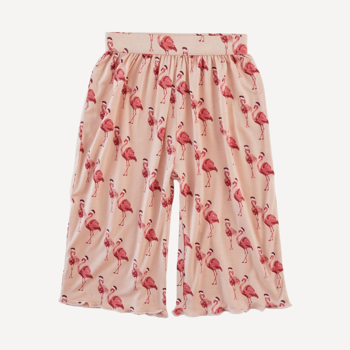 short sleeve jade set | flamingo santa | bamboo