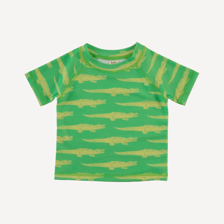 short sleeve rash guard tee | alligator | swim