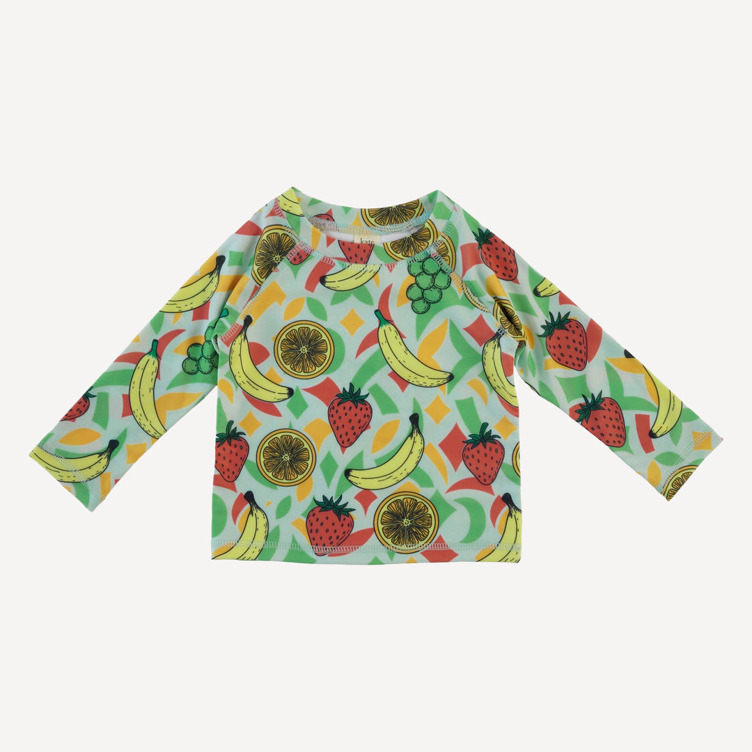 long sleeve rash guard tee | fruit | swim