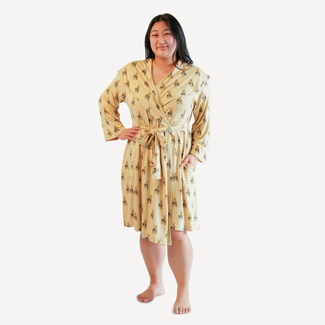 womens wrap robe | peter rabbit | bamboo