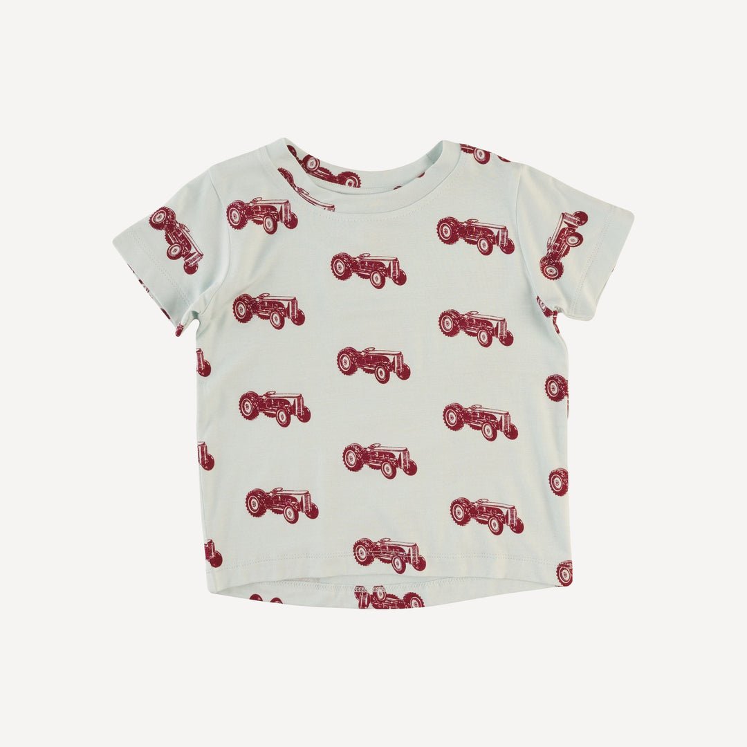 short sleeve essential boxy tee | ginger tractor | bamboo