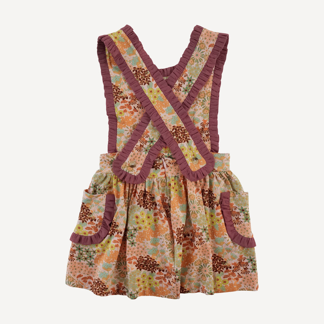gretel pocket dress | pink ditsy garden | bamboo