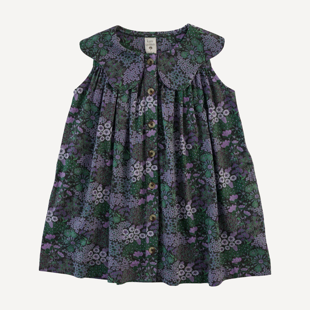 olive dress | purple ditsy | bamboo