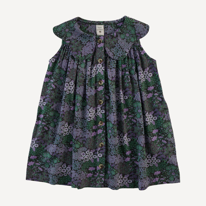 olive dress | purple ditsy | bamboo