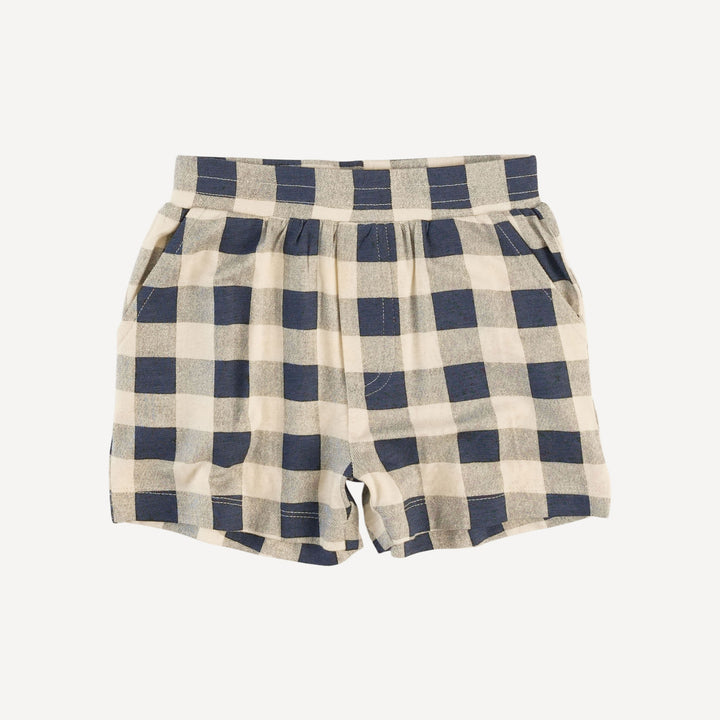 jacob set | blueberry gingham | bamboo