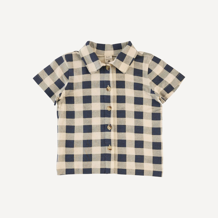 jacob set | blueberry gingham | bamboo