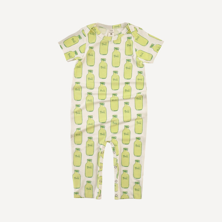 short sleeve lap neck jumpsuit | milk jars | bamboo
