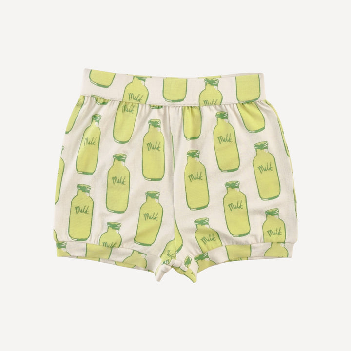 short sleeve topstitch top + short set | milk jars | bamboo