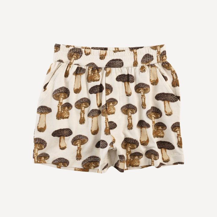 topstitch tank + relaxed short set | neutral fungi | bamboo