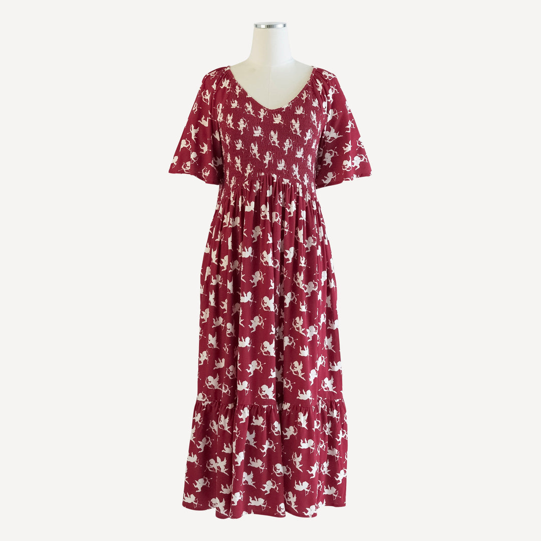 womens rosette dress | cupids | lenzing modal