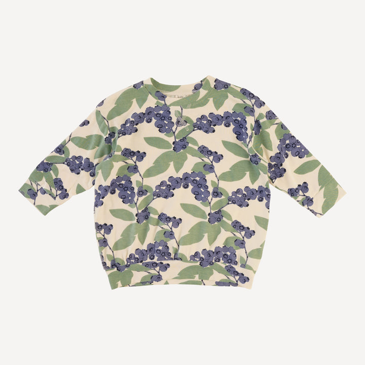 oversized sweatshirt | blueberries | bamboo