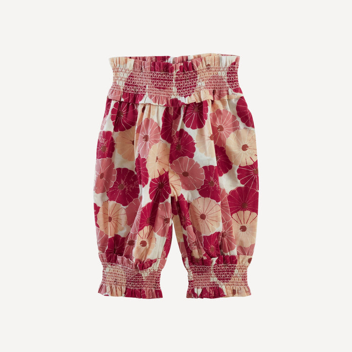 winnie bubble knicker | red vintage daisy | organic cotton woven