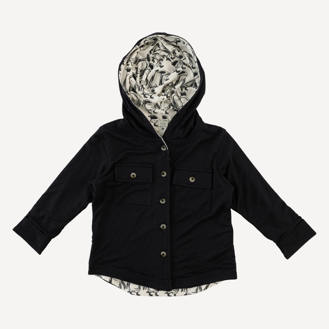 shacket | black | bamboo