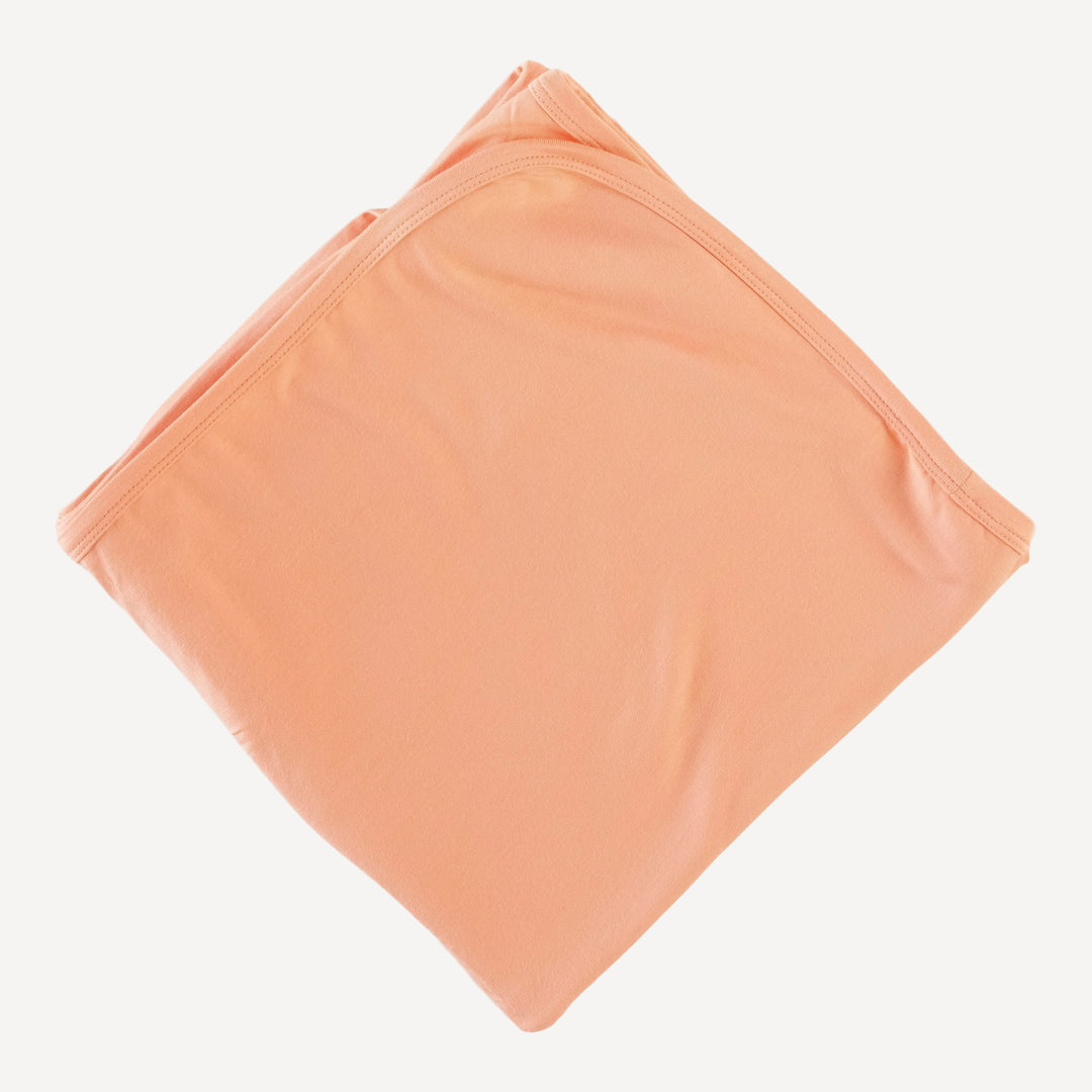 classic single layer blanket | pale apricot | bamboo