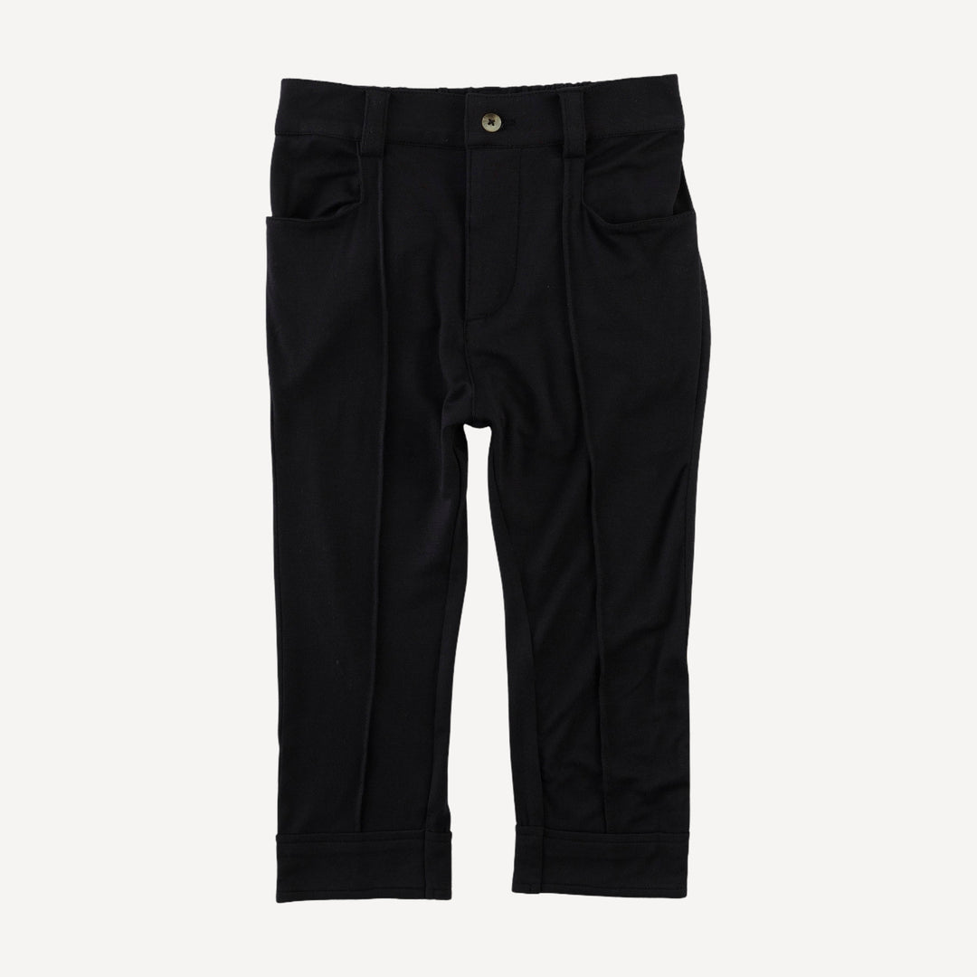 pintuck pant | black | bamboo