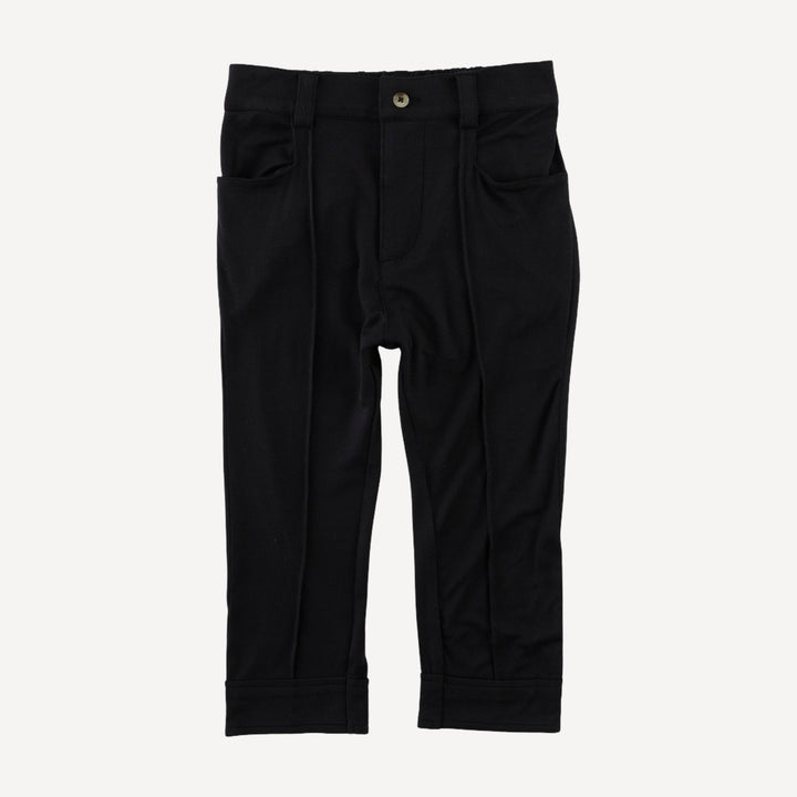 pintuck pant | black | bamboo