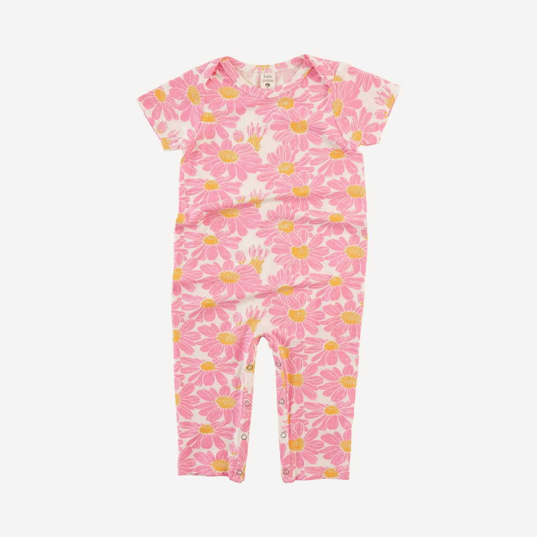 short sleeve lap neck jumpsuit | bonbon daisy | bamboo