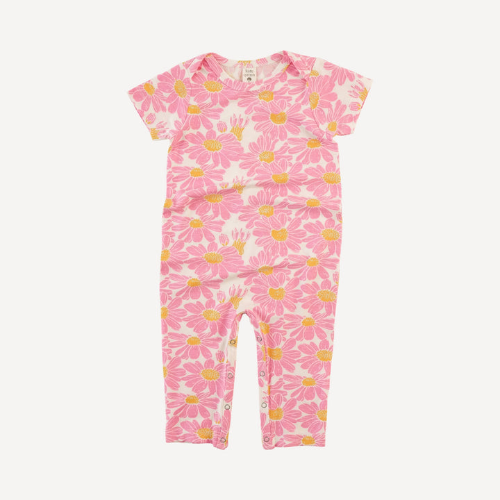 short sleeve lap neck jumpsuit | bonbon daisy | bamboo
