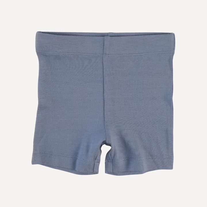 spaghetti tie v-waist top + bike short set | blueberries | bamboo