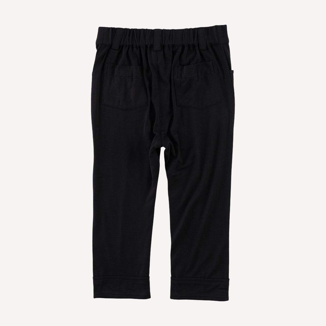 pintuck pant | black | bamboo