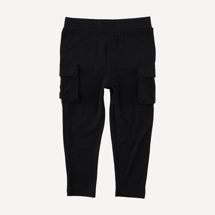 skinny cargo pant | black | bamboo