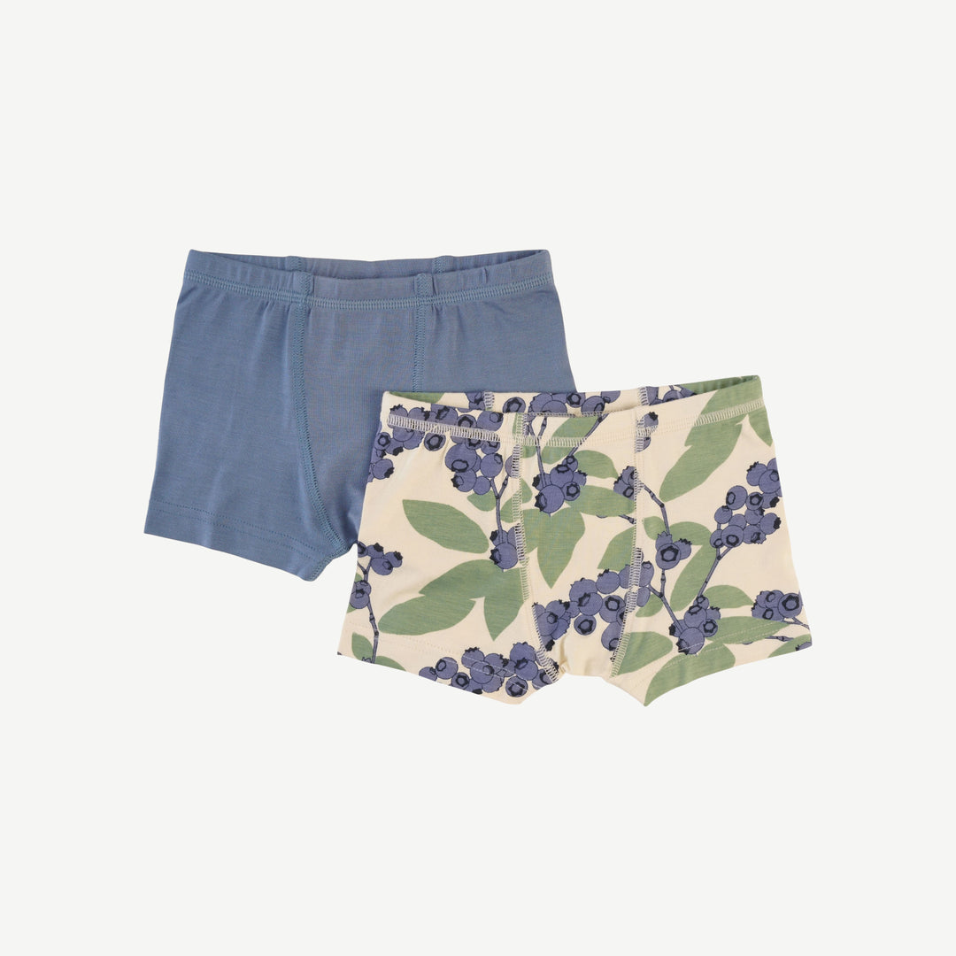 boxer set of 2 | blueberries | bamboo